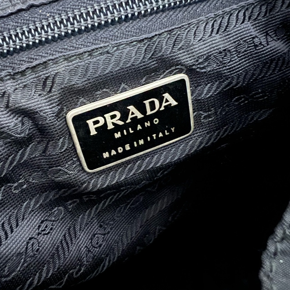 Prada Black Vela Nylon Zainetto Backpack Bag - Picture 9 of 14